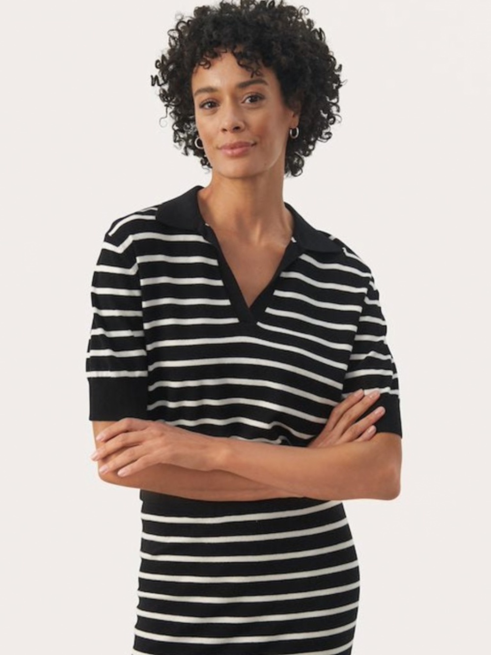 Part two Elllanora stripe collared sweater